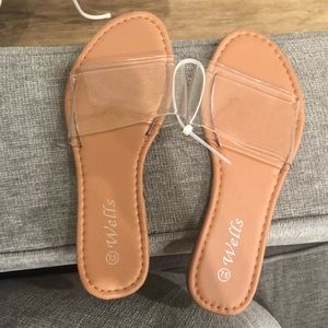 New clear sandals